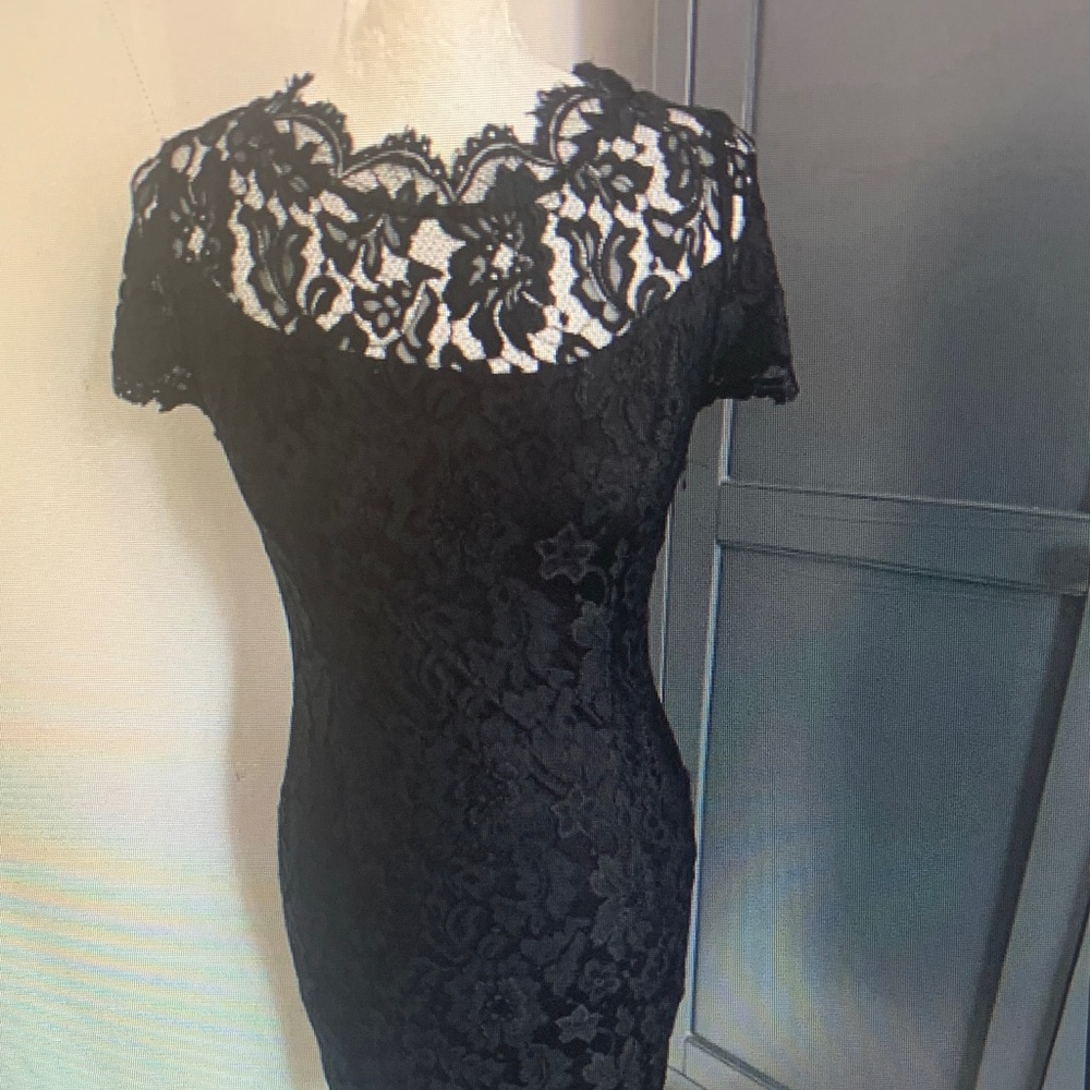 Vero Moda Black Lace Mini Dress
